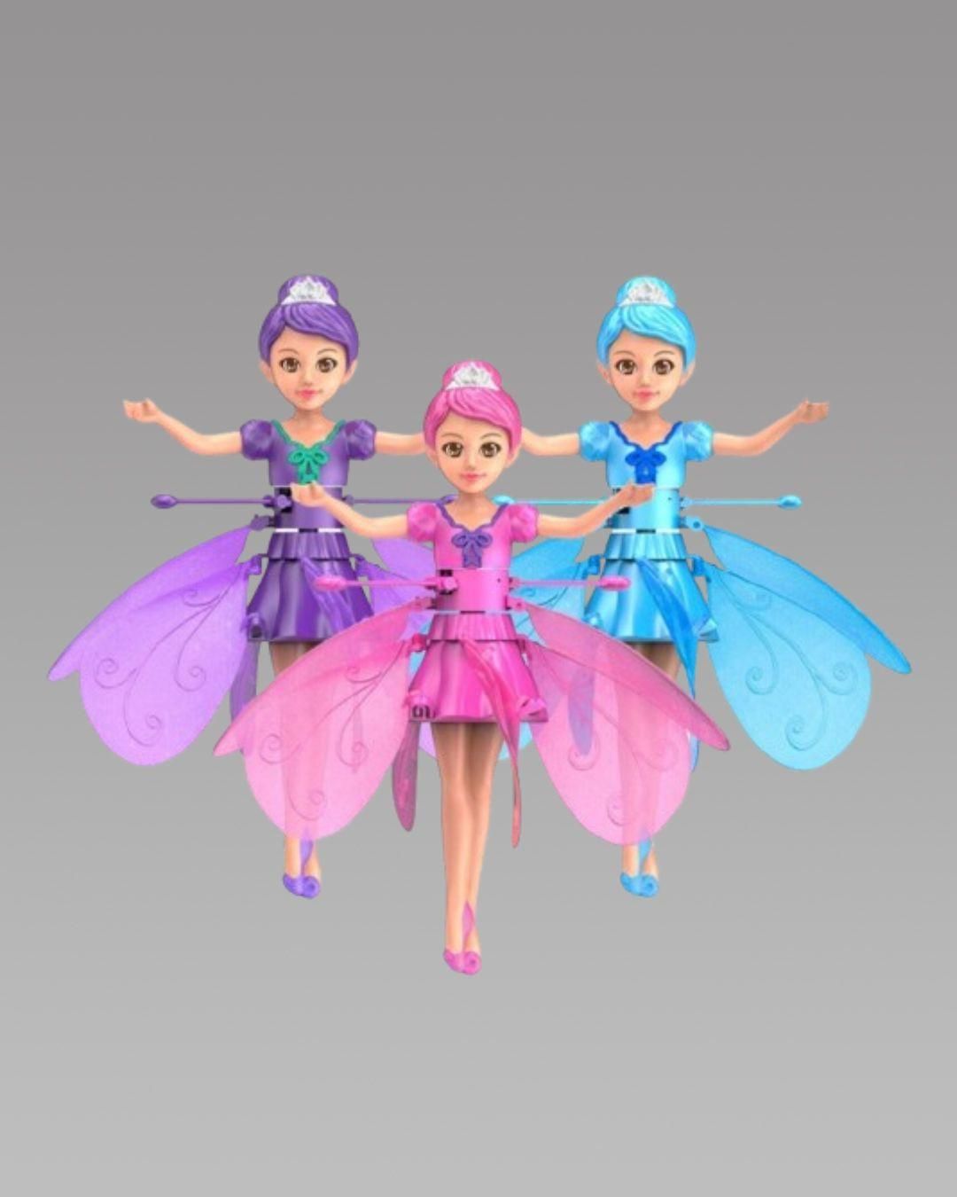 Magic Flying Fairy Princess Doll – Rechargeable Flying Toy with Motion Sensor | 360° Rotating Flying Fairy Toy for Kids
