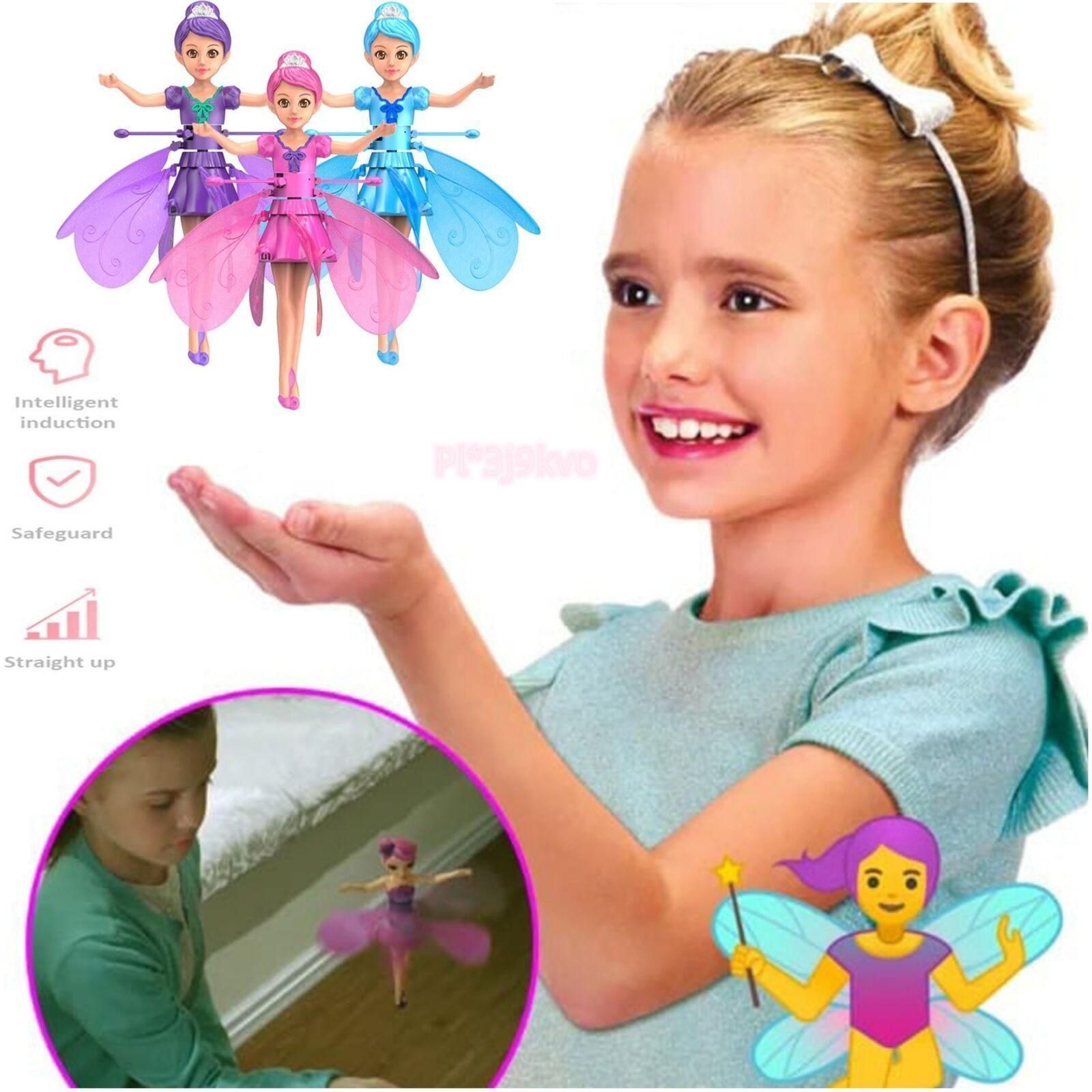 Magic Flying Fairy Princess Doll – Rechargeable Flying Toy with Motion Sensor | 360° Rotating Flying Fairy Toy for Kids