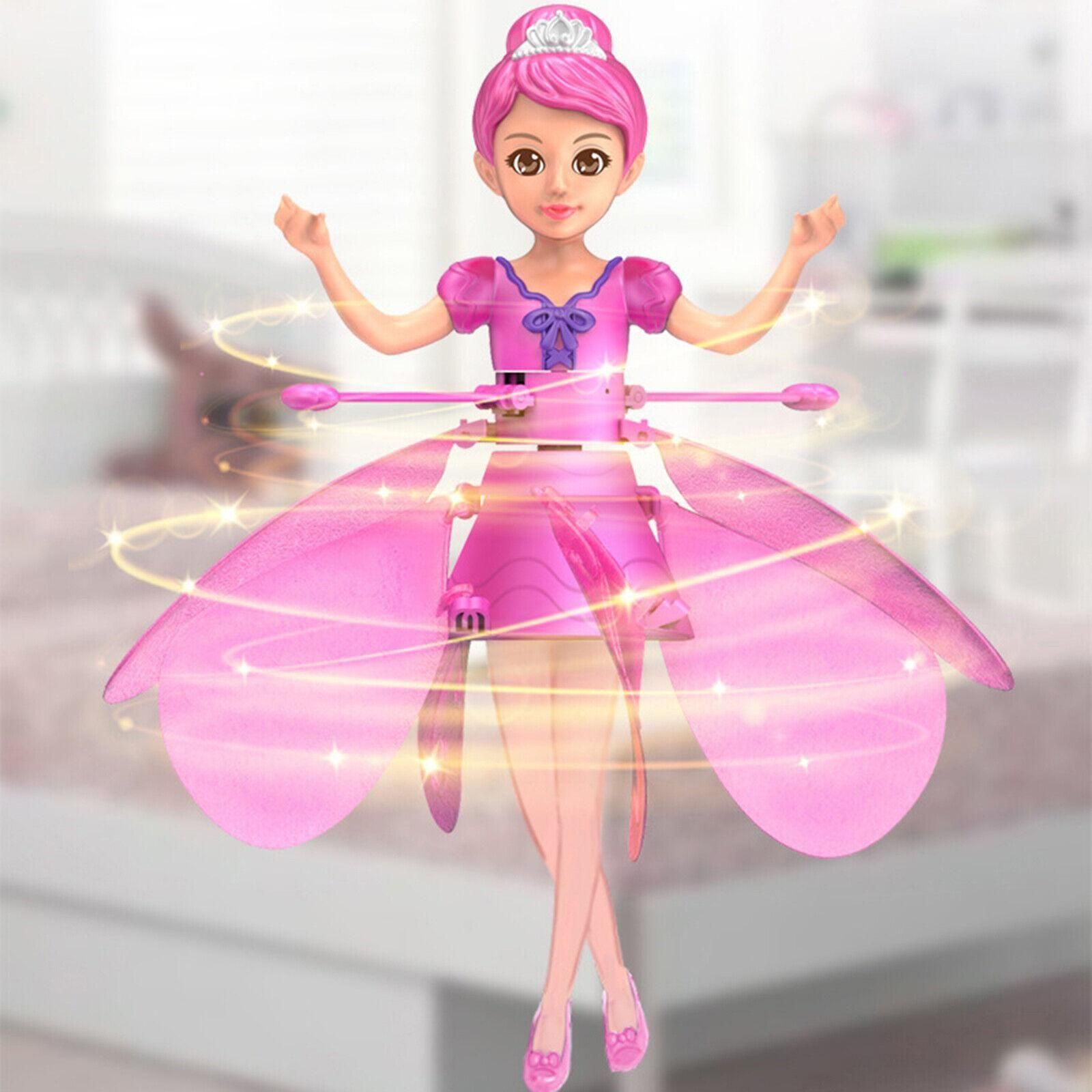 Magic Flying Fairy Princess Doll – Rechargeable Flying Toy with Motion Sensor | 360° Rotating Flying Fairy Toy for Kids