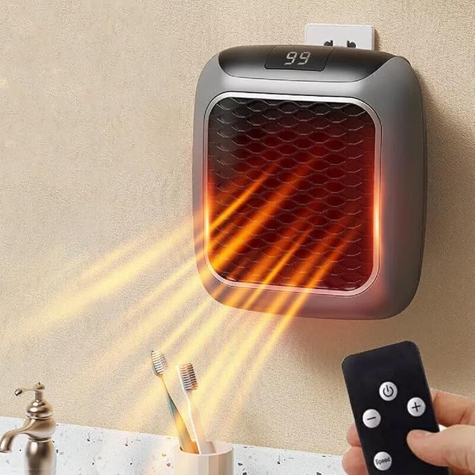 Mini Portable Electric Room Heater | Dual-Speed Ceramic Heater | Energy Efficient & No-Wire Design