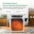 Mini Portable Electric Room Heater | Dual-Speed Ceramic Heater | Energy Efficient & No-Wire Design