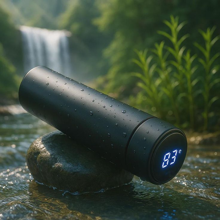 Smart LED Temperature Display Water Bottle | Stainless Steel Hot & Cold Vacuum Flask | 500ml Leak-Proof Bottle