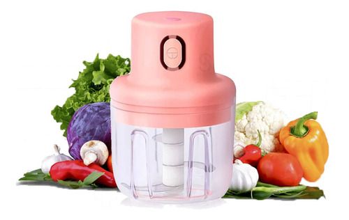 Mini Electric Garlic Chopper | USB Rechargeable Food Processor | Portable Vegetable & Onion Cutter for Kitchen