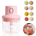 Mini Electric Garlic Chopper | USB Rechargeable Food Processor | Portable Vegetable & Onion Cutter for Kitchen