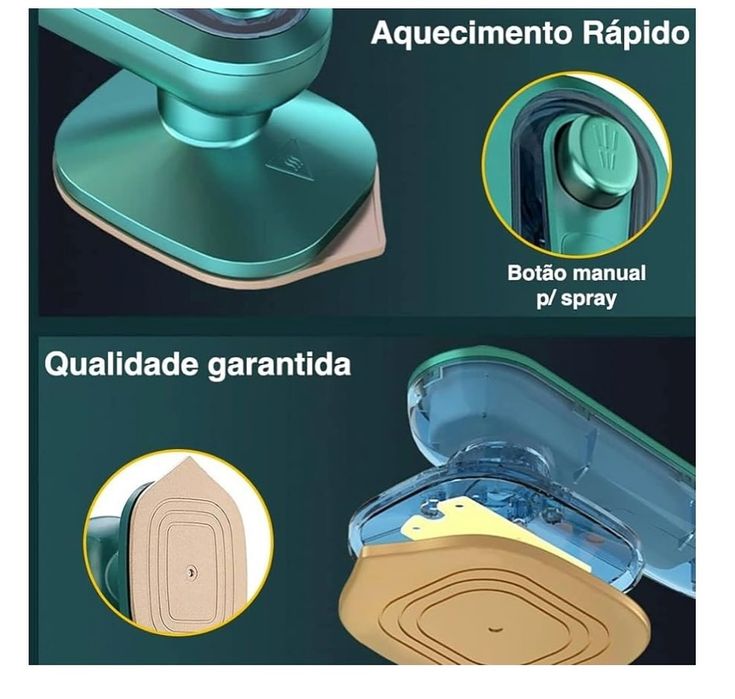 Portable Mini Dry Ironing Machine | Handheld Travel Steamer Iron | Quick Heat Electric Garment Press for Clothes