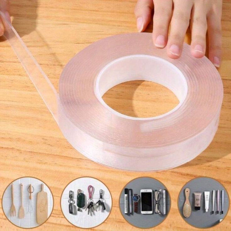 Ivy Grip Heavy-Duty Double Sided Transparent Tape | Multi-Purpose Nano Adhesive Tape | Reusable & Waterproof