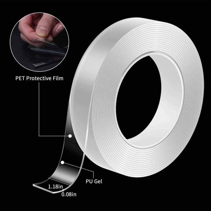 Ivy Grip Heavy-Duty Double Sided Transparent Tape | Multi-Purpose Nano Adhesive Tape | Reusable & Waterproof